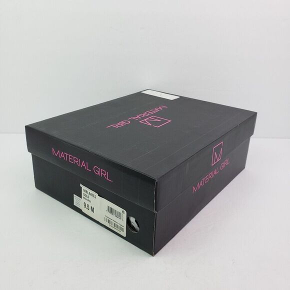 Material Girl Blaire Womens Sz 9.5 Gold Party Formal Ankle Strap 4" Heels Sandal - Picture 12 of 13